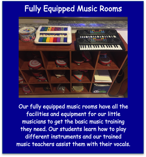 Fully Equipped Music Rooms
